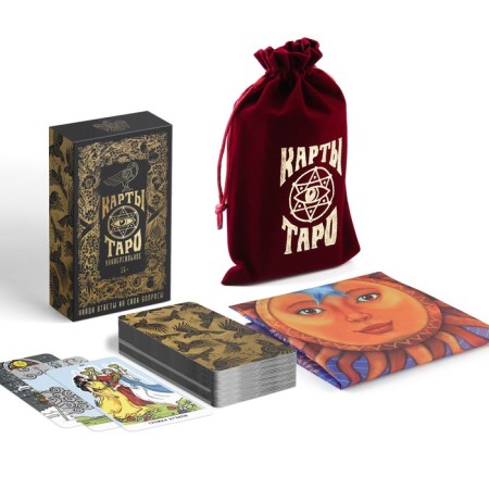 Tarot "Universal", 78 cards (6x11 cm), bag (12x19 cm), tablecloth (50x50 cm), 16+-1