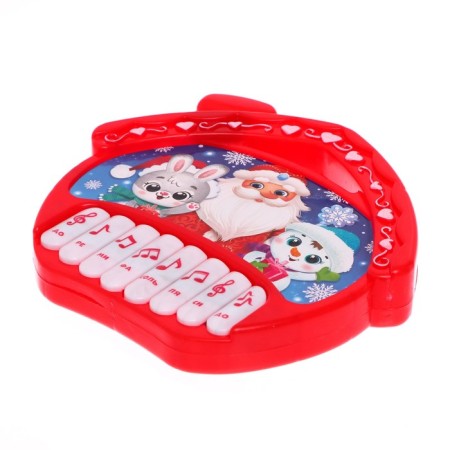 Piano "Happy New Year!", Sound, color red-1