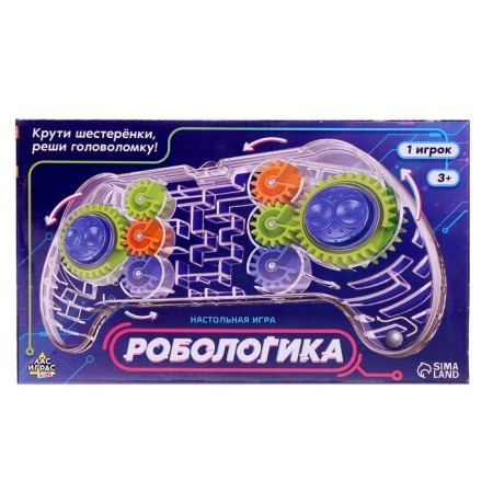 Logical board game for children "Robology", 1 player, 3+-5