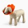 Soft collar for animals Fetire, orange cent, size S