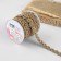Weekes decorative canvas "monogram", 12 mm, 10 ± 0.5 m, beige color