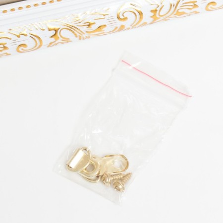 Photo frame plastic 35x50 cm, gold with white (plastic screen)-3