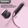 Antistatic comb, with a metal tail, carbon, 22 × 3 cm, black color