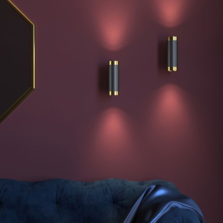 Interior backlight Elektrostandard, Poli GU10 180x60x92 mm, IP20, gold, black color.-1