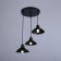 Lamp "Arten" 3xe27 40W black 30x30x6-106 cm