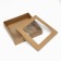 The box is folding, the lid is, with a window, craft, 30 x 30 x 8 cm