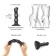 Fallomitator Strap-on-ume Dildo Geisha Ball Black XL, 19 cm