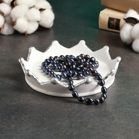 Steam for the little things "Crown" 16x16x3cm, white with silver