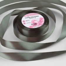 Satin tape, 20 mm × 23 ± 1 m, the color is gray-green No. 242