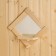 Mirror "Big Romb" with a shelf and hook, 24.5 × 24.5 cm