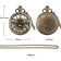 Pocket clock "Wasp", quartz, D dial-4.7 cm, chain L-38 cm