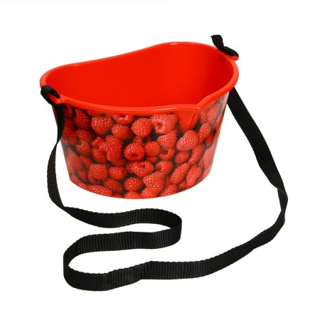 Capacity for collecting berries, 3 l, "raspberries", red-7
