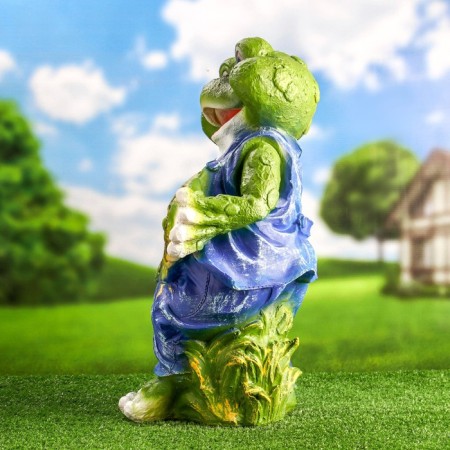 Garden figure "Frog - I love greens" 54x34cm-4