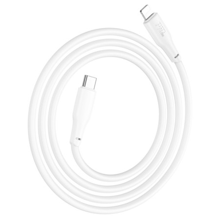 Hoco X93, Type -C - Lightning, 1 m, fast charging, data transfer, TPE, White-6