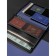 A4 lightning folder, 2 departments, calligrata, 350 x 282 x 33 mm, plastic, 4 pockets, business class, blue metallic