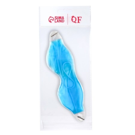 Gel mask for the area around the eyes, 18.5 × 5 cm, blue color-3