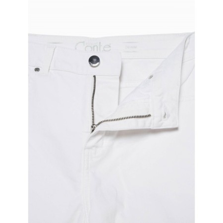 Women's shortened jeans with high landing Contte Elegant, size XL, color White-6