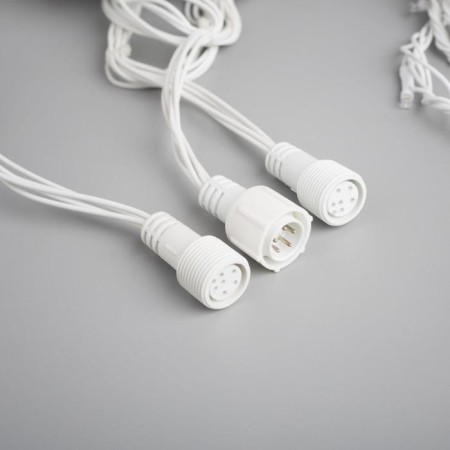 Girlyand "Waterfall" 2 × 3 m, IP44, UMS, transparent thread, 800 LED, white glow, 8 modes, 220 V-4