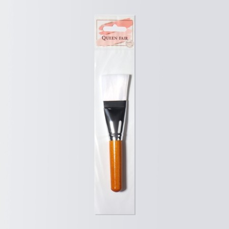 Brush for masks, wide, 16 (+/- 1) cm, brown/white color-6