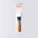 Brush for masks, wide, 16 (+/- 1) cm, brown/white color
