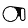 The key for the filter case with a thread on the nut, the inside d = 125 mm, the external d = 150 mm, the plastic 10198