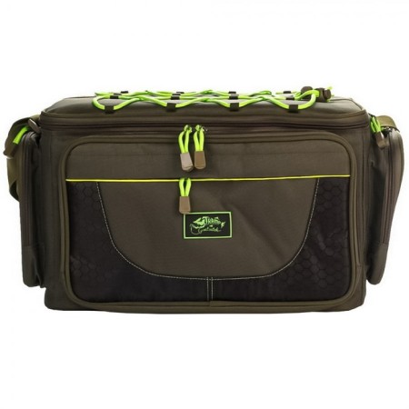 Fisherman Tramp bag with plastic boxes (4pcs), 40 x 27 x 24 cm, size L-4