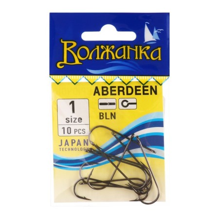 Hooks "Volzhanka" Aberdeen No. 1, 10 pcs