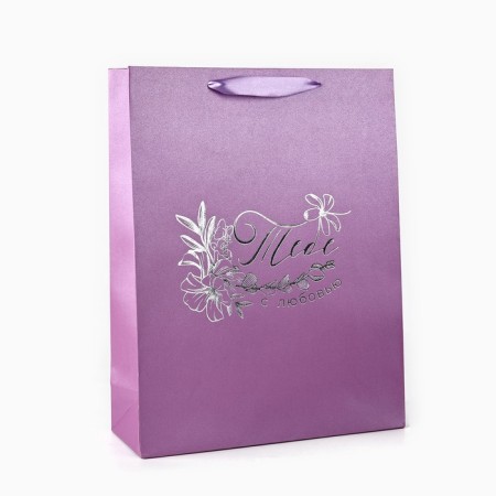 Gift package with embossing "with love", Minnie Mouse, 31x40x11.5 cm