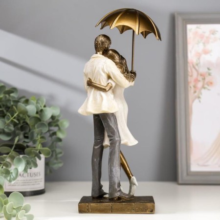 Souvenir Polystone Romance "A couple under an umbrella" 29x8x11 cm-3