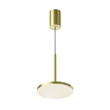Suspended lamp Technical P076PL-L12W4K-BS Plato, 185x185x1950 mm, LED, 12W, 840LM, 4000K, Brass color