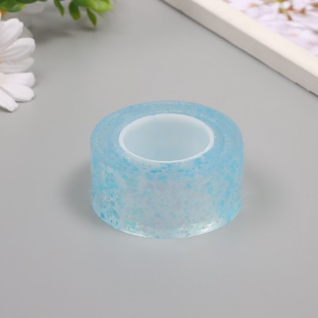 Adhesive nano-tone decorative silicone "Shine. Blue" 3 cm, dl. 3 m 6.8x6.8x3 cm-2