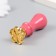A set of seals for wax with a wooden handle "Flower" 12.8x8.6 cm