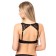 Bralett Norddiva, with lace decoration on the back, black color, 75b