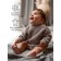 Sweater Knitted Children's Amarobaby Pure Love Buddy, height 98 cm, brown color