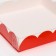 Box for cookies, red, 15 x 15 x 3 cm