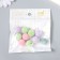 Busina for creativity plastic "Ball with velvet spraying" MIX 1.6x1.6x1.6 cm