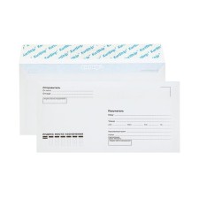 E65 110 x 220 mm envelopes set, Field “To Kom-Feast”, without a window, a tear-off tape, an internal print, 80 g/m2, 10 pieces
