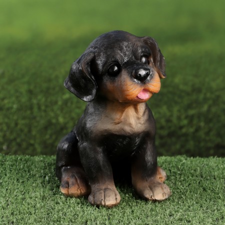 Garden figure "Rotweiler Puppy" 13x15x18cm ////-1
