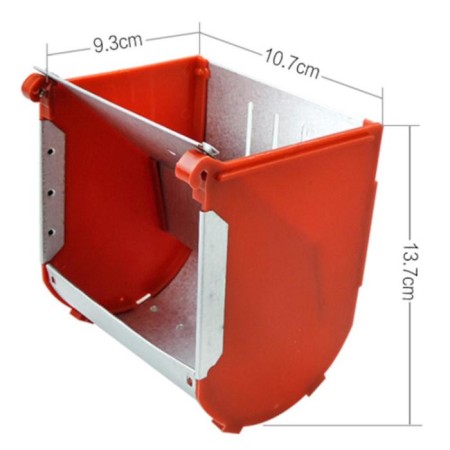 Bunker feeder for rabbits, without lid, plastic-1