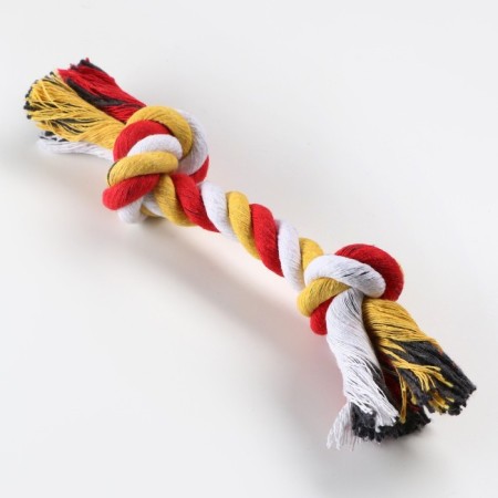 A set of toys for medium dogs "bone (16 cm) and rope (90-100 g)", blue-4