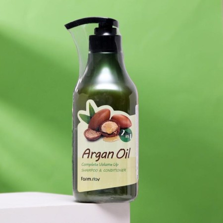 Farmstay shampoo, with Argan oil, 530 ml