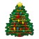 New Year's toy. Lacing "New Year! Dress the Christmas tree "