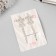 Invisibility for hair "Ebba" (set 2 pcs) bow, 6 cm, silver
