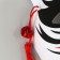 Kitsune carnival mask, black and red color