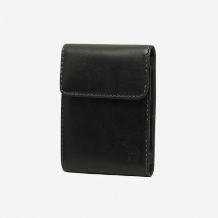 Camel valve purse, black color