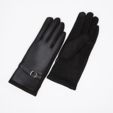Gloves are female, dimensionless, without insulation, black color