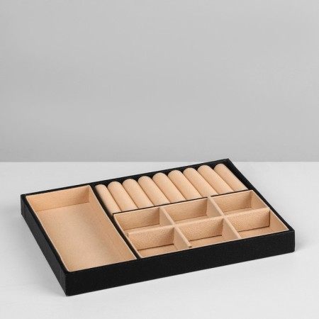 Strack for jewelry "Casket" A removable stand, 17 × 23 × 8.5 cm, black color-5