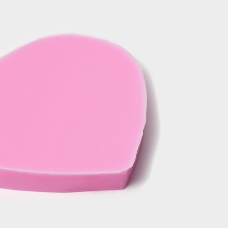 Mold Dolyana "Plumeria", silicone, 9 × 8 × 0.8 cm, pink color-3