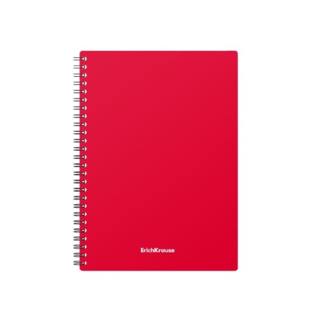 Notebook A5, 60 sheets in a cage on a crest, Erichkrause Classic, plastic cover, Offset block, mix-3