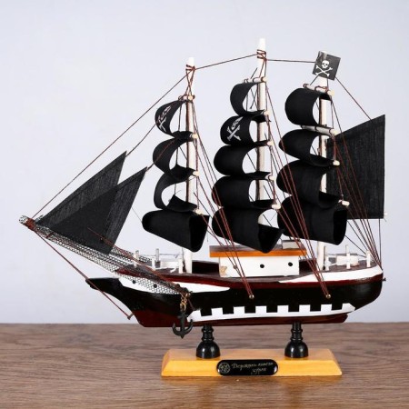 Arizona ship, 24*6*22cm, pirate, black sails-5